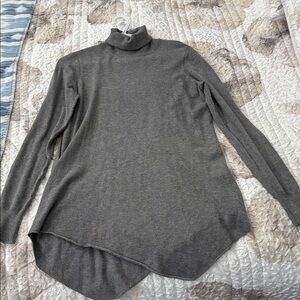 Gray Turtleneck Sweater